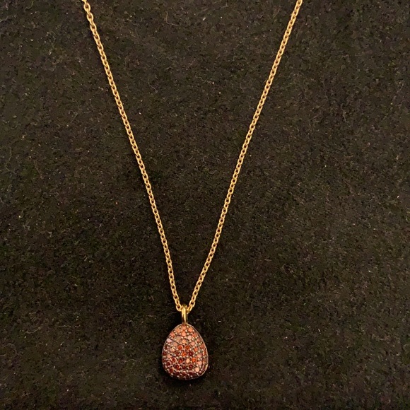 18Y solid gold red diamond Links London pendent - Picture 2 of 5